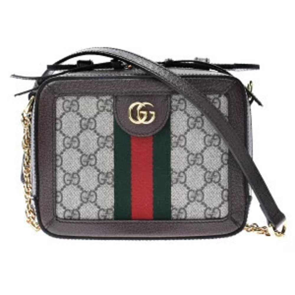 Gucci GG Brown Bag Shoulder Beige Canvas Supreme - Picture 2 of 9